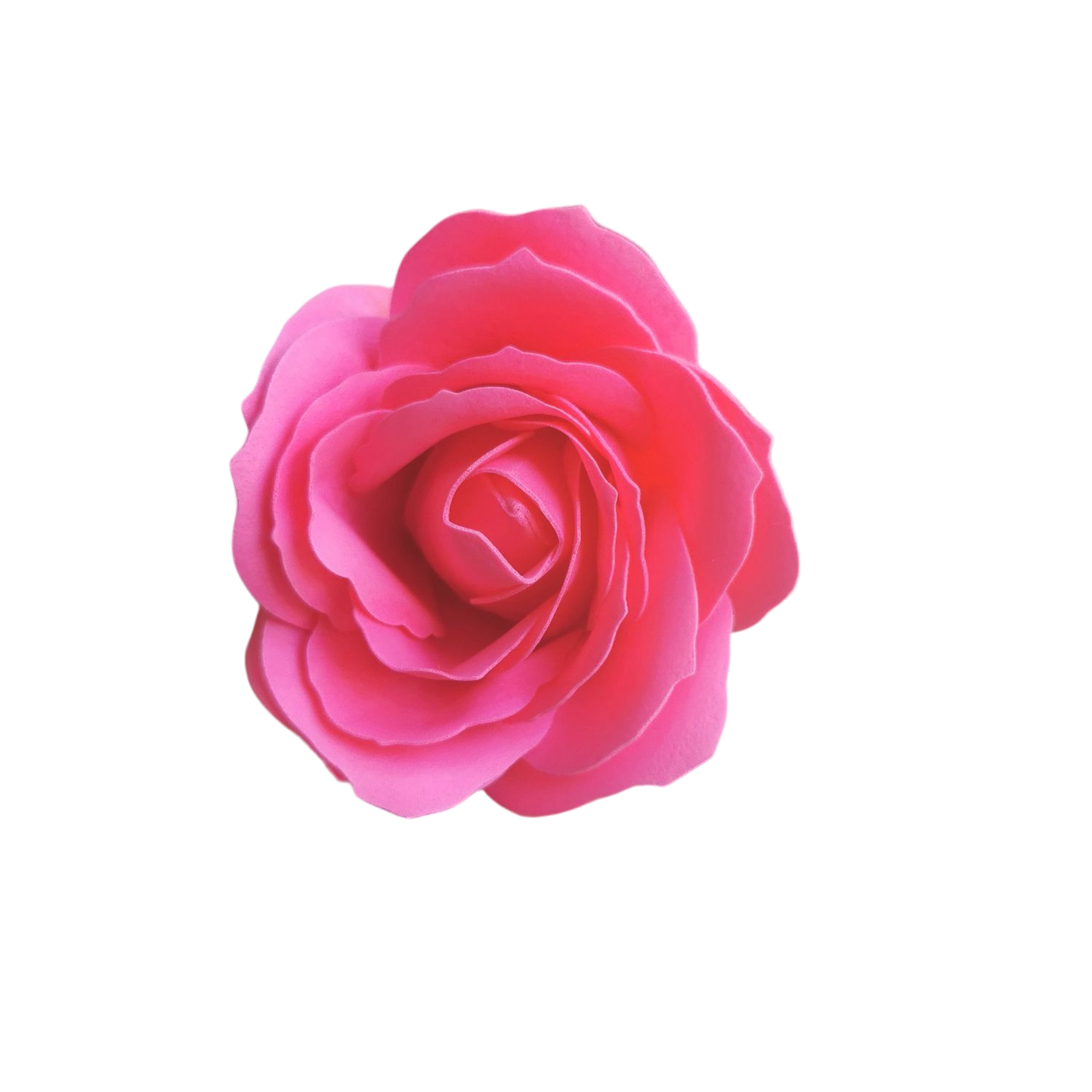 Rose privée de la Roseraie en savon à l'unité : rouge, blanc, fuchsia ou rose.