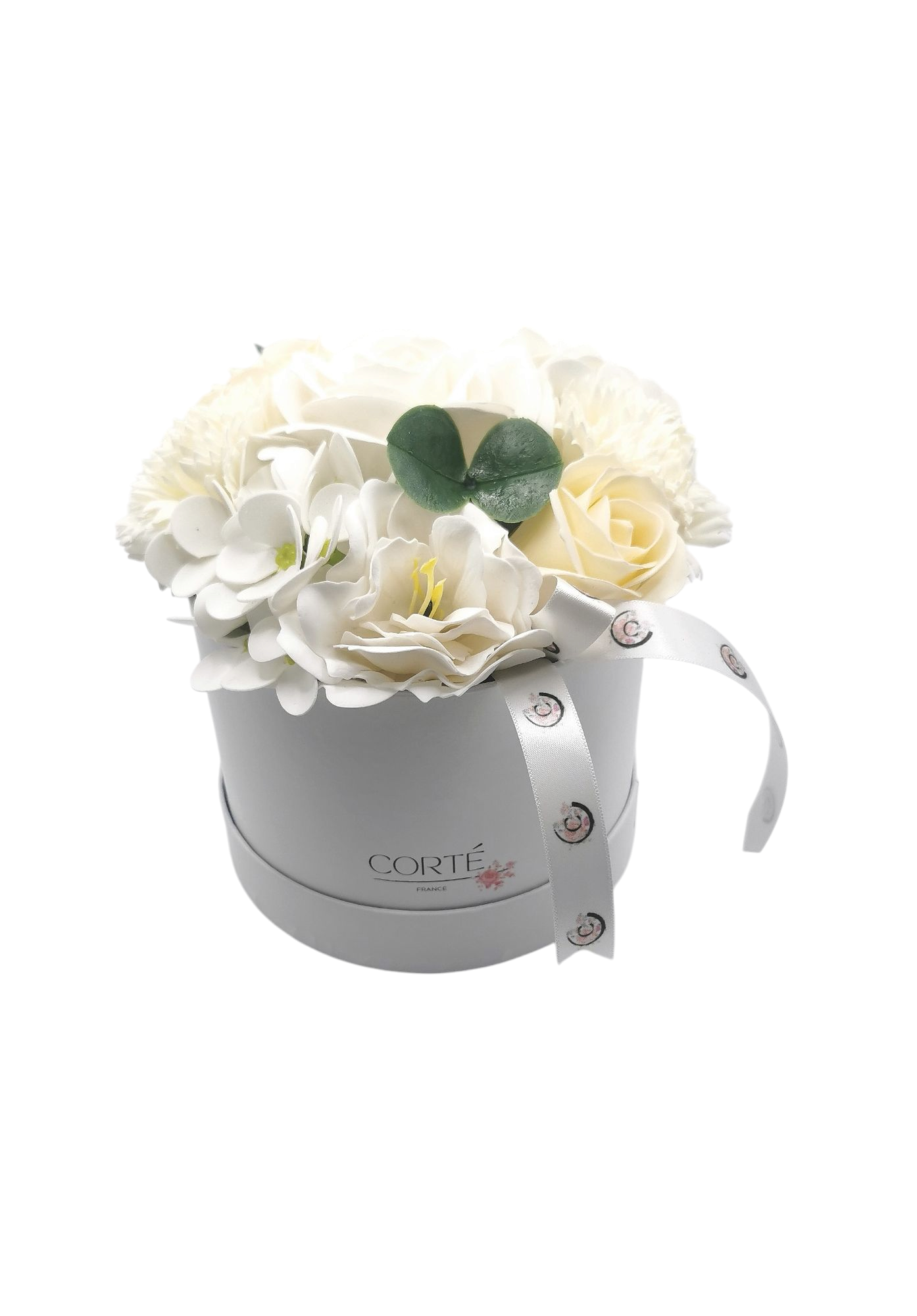 Composition Appoline, fleurs de savon variées ( rose, pivoine, œillet…)