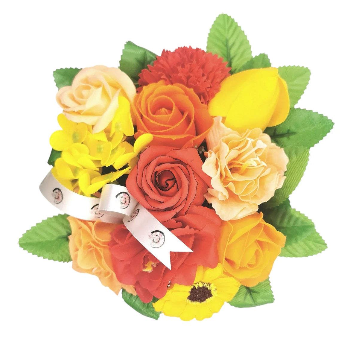 Composition Timothé, fleurs de savon variées ( rose, tulipe, hortensia...) (Copie) Corté France