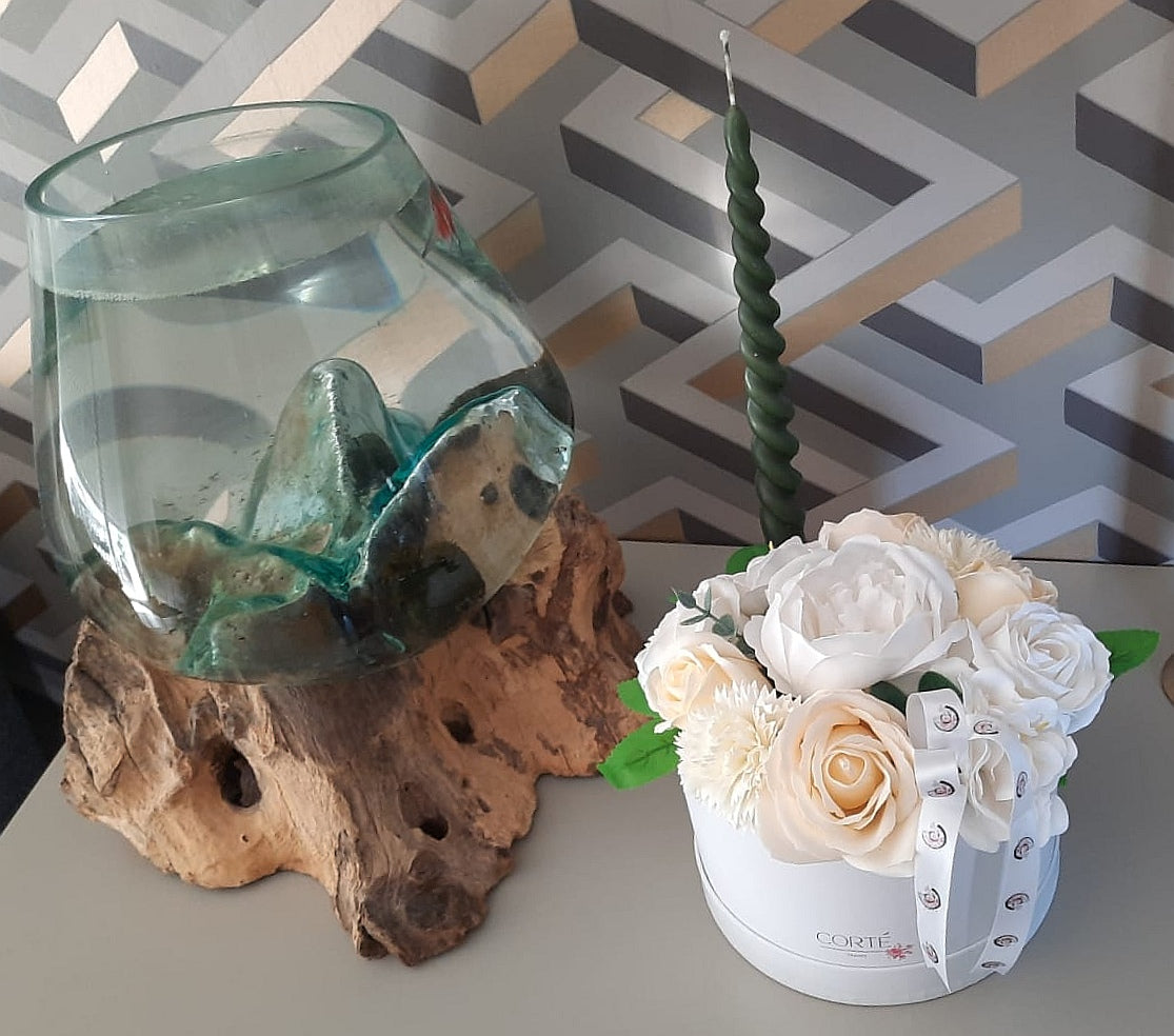 Composition Appoline, fleurs de savon variées ( rose, pivoine, œillet…)