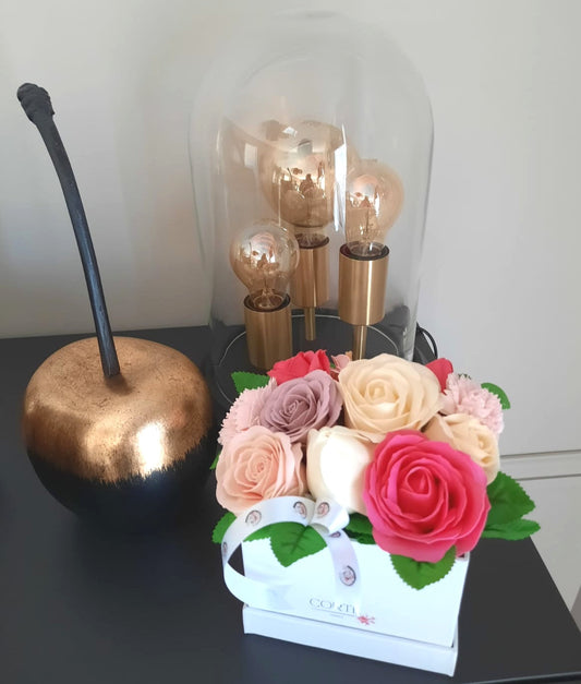 Une création Corté France, magnifiques fleurs de savon