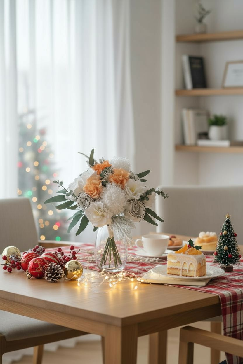 Bouquet de fleurs de savon pour Noël et nouvel an
