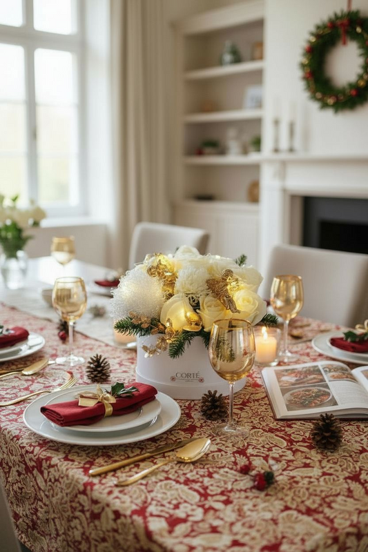 cadeau noel en fleurs de savon