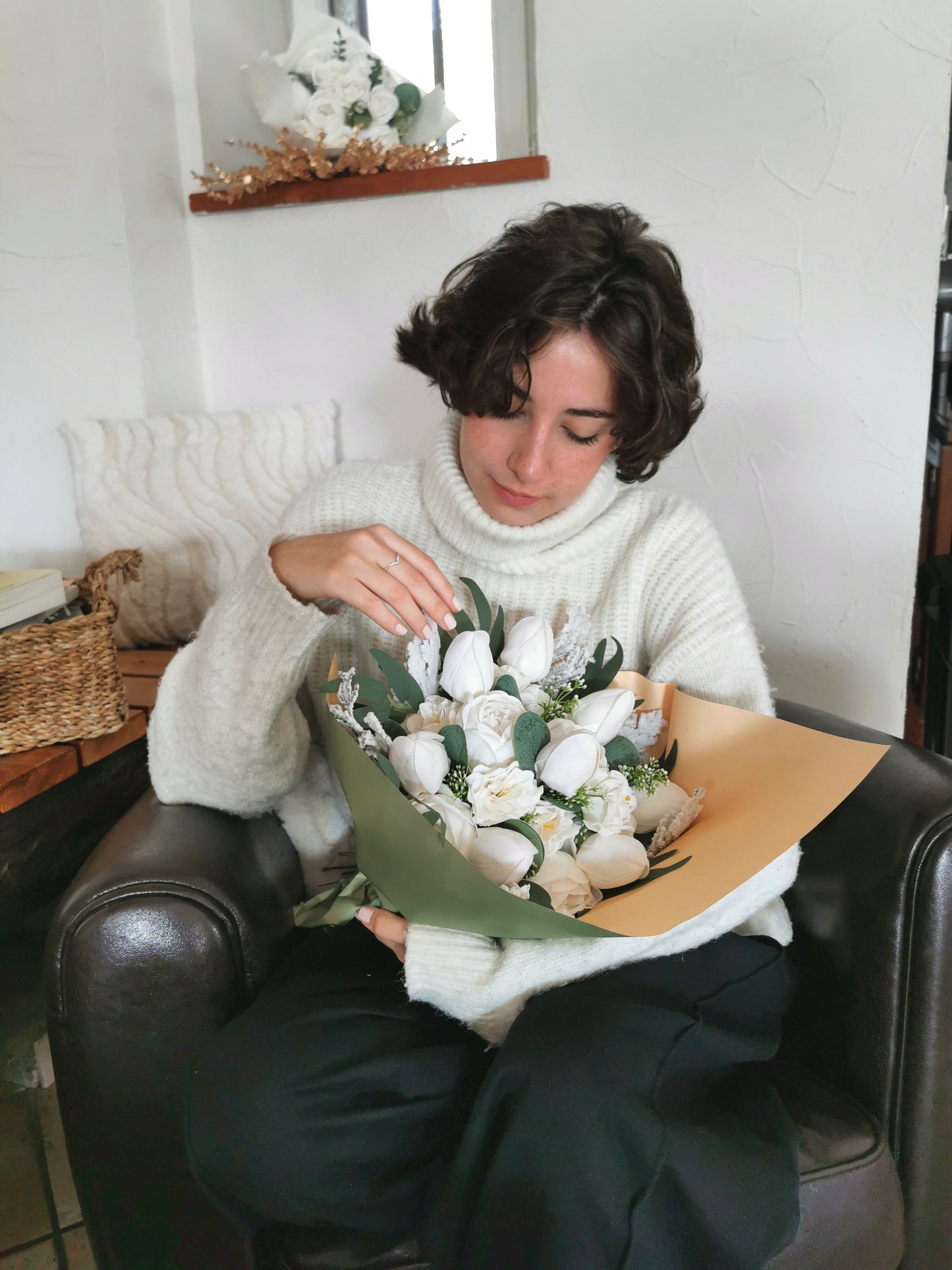 Notre bouquet "une saison en hiver" taille unique
