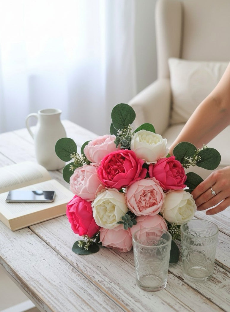 Le bouquet de Jade - éternelle pivoine- Corté France