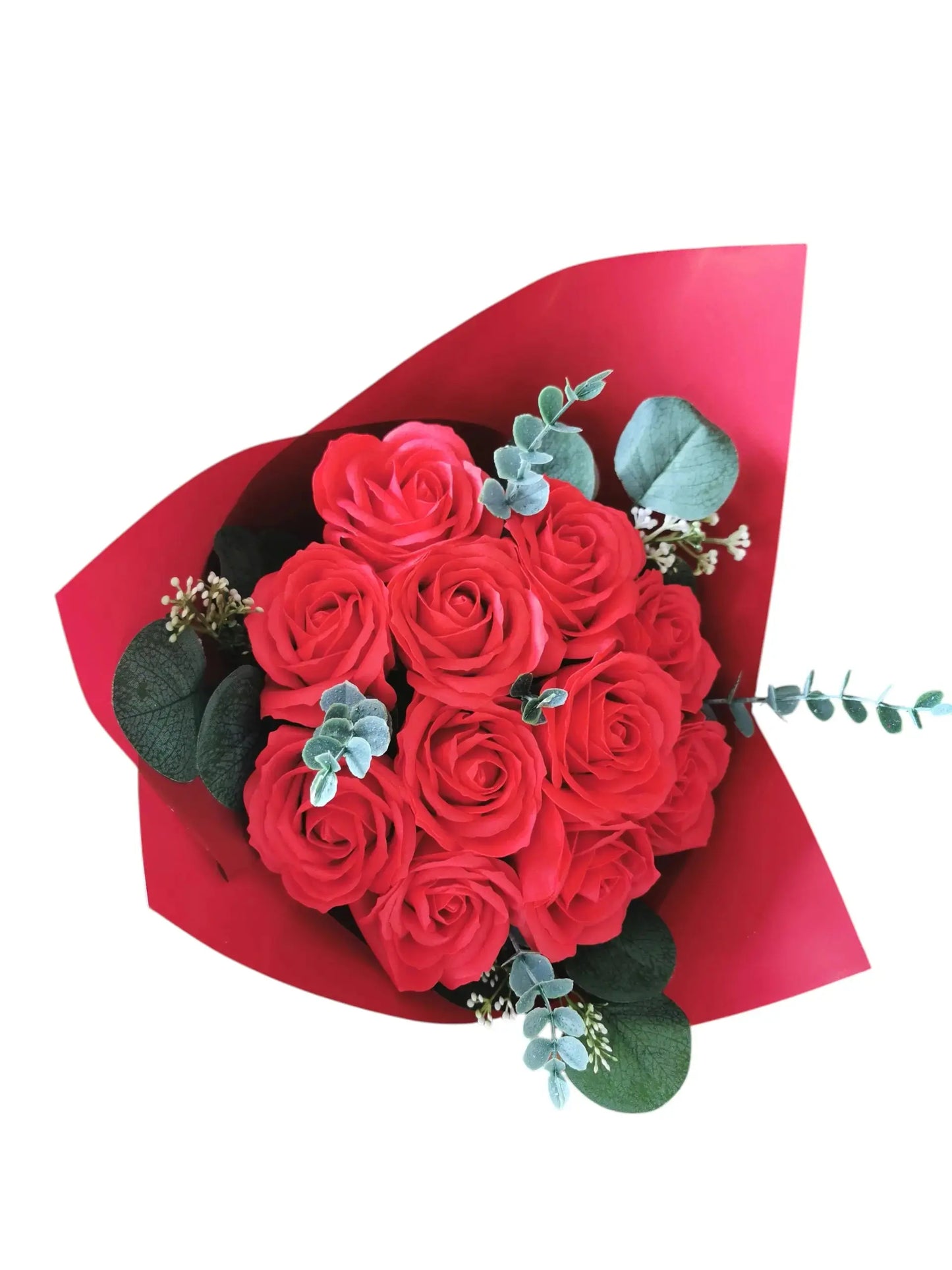 Bouquet de 11 roses rouges gros boutons, Saint-Valentin Corté France