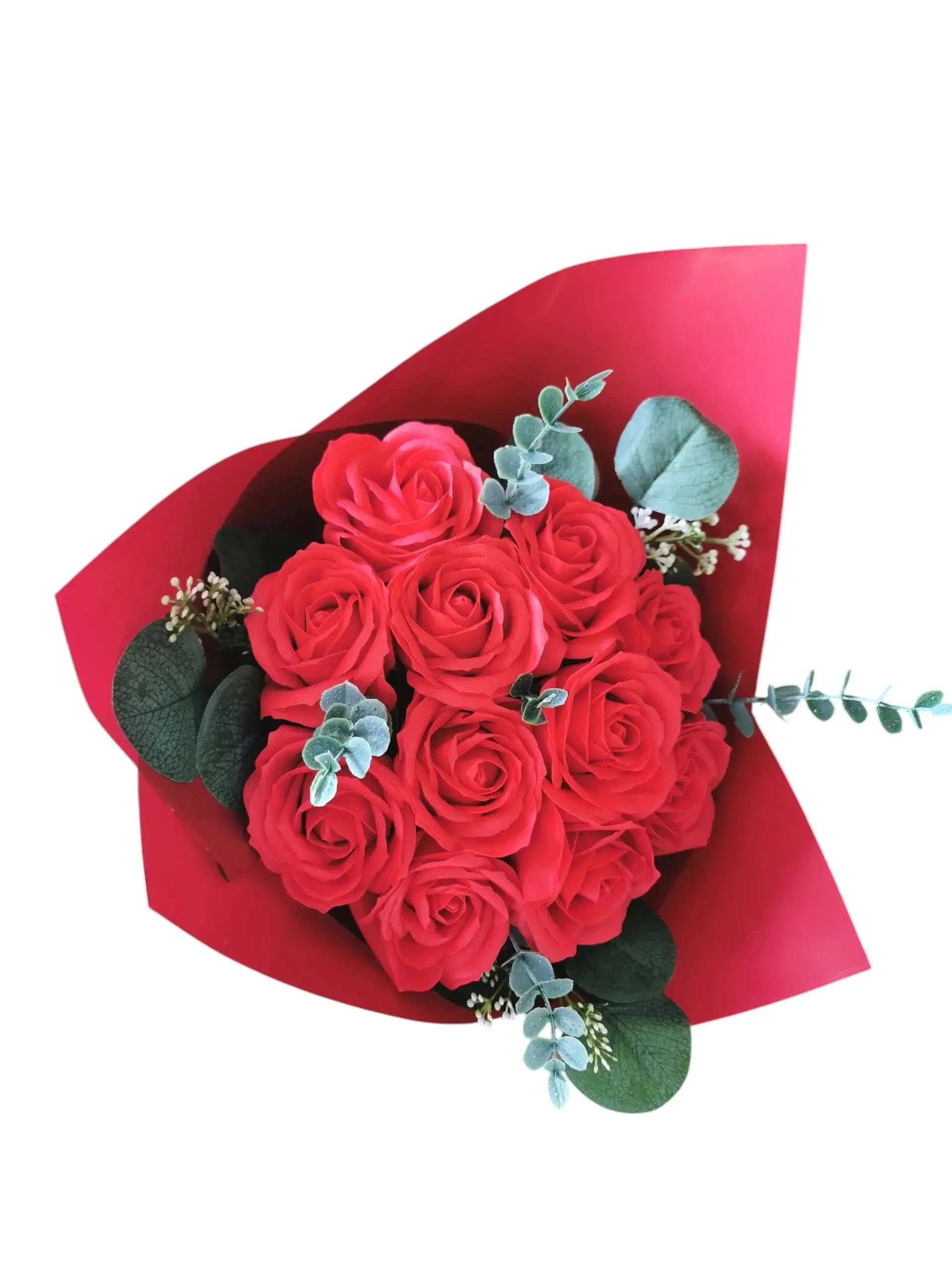 Bouquet de 11 roses rouges gros boutons, Saint-Valentin Corté France