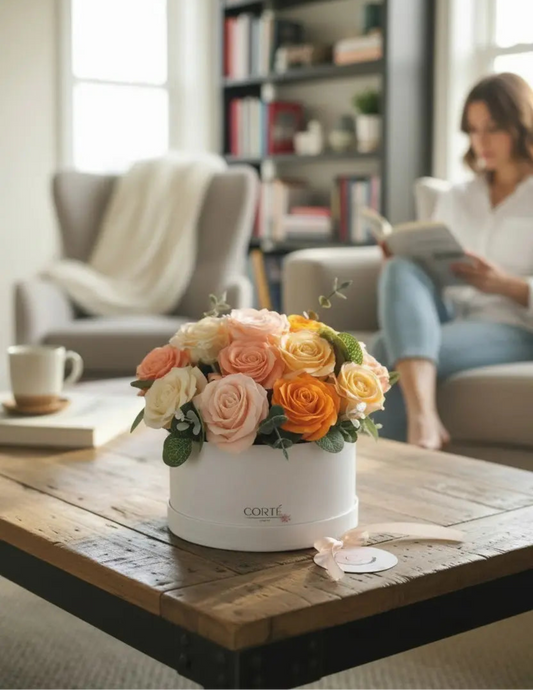 Composition Suzanne, roses de savon Corté France