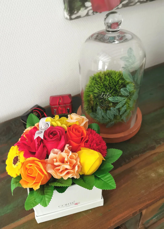 fleurs colorées à offrir