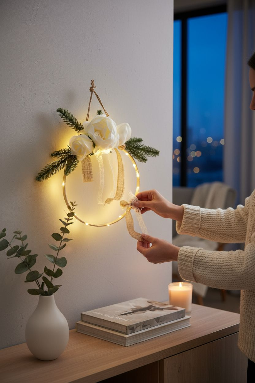 couronne de fleurs de savon pour decoration